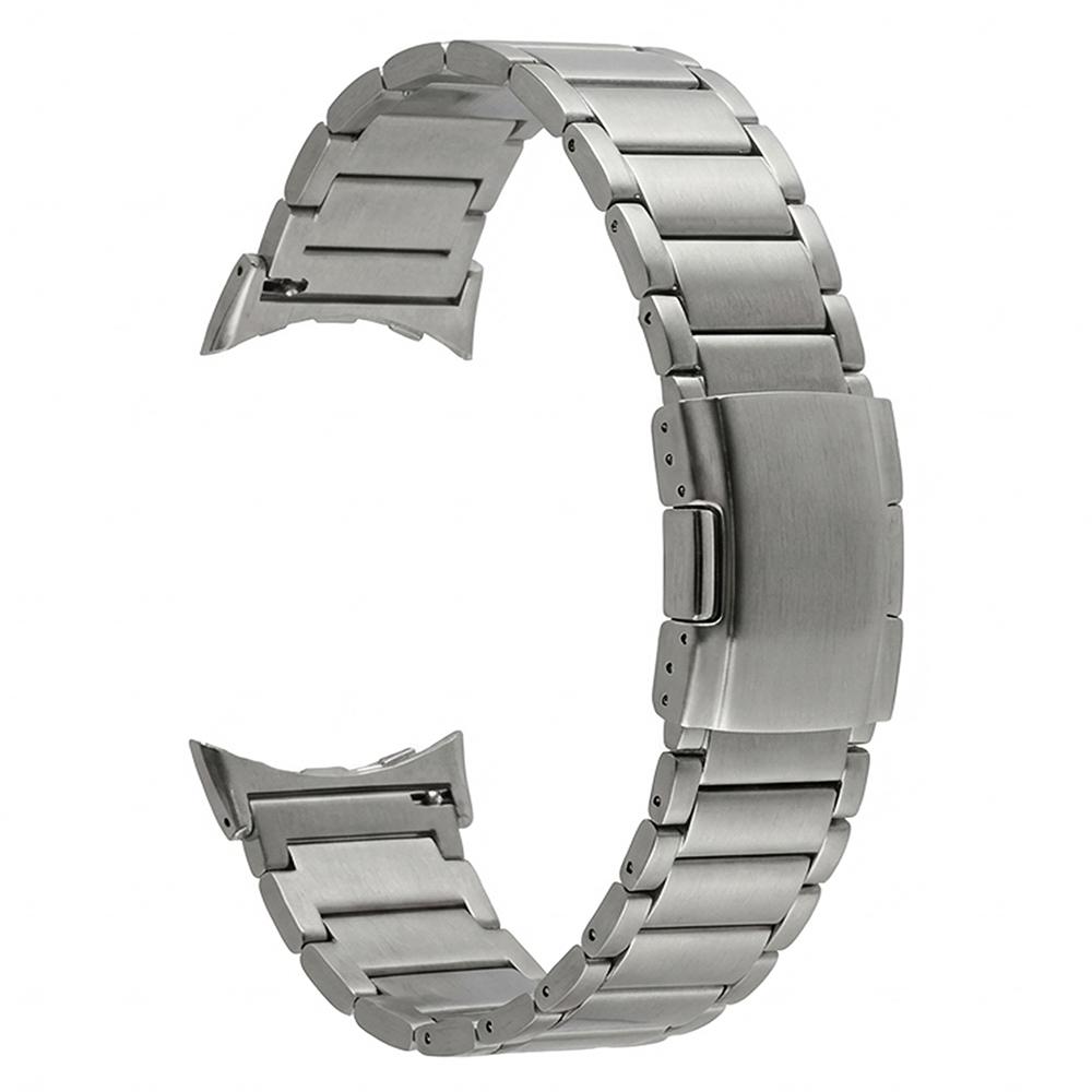Klokkereim For Google Pixel Watch 4 45mm/3 45mm 3-ledd Skilpaddebakke Spenne Titanlegering Rem