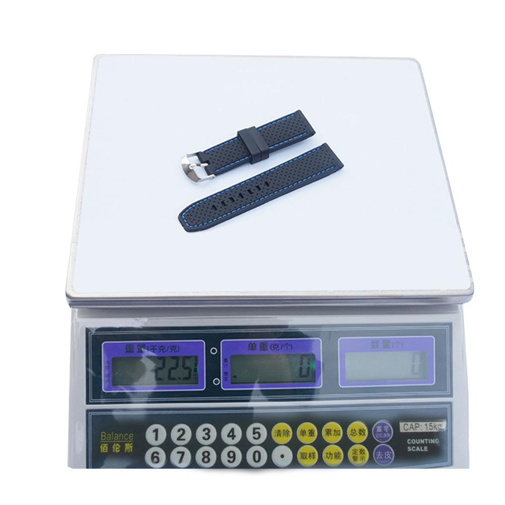 22mm Silicone Watch Band Strap for Men Women Watch Band Replacement with Stainless Steel Buckle