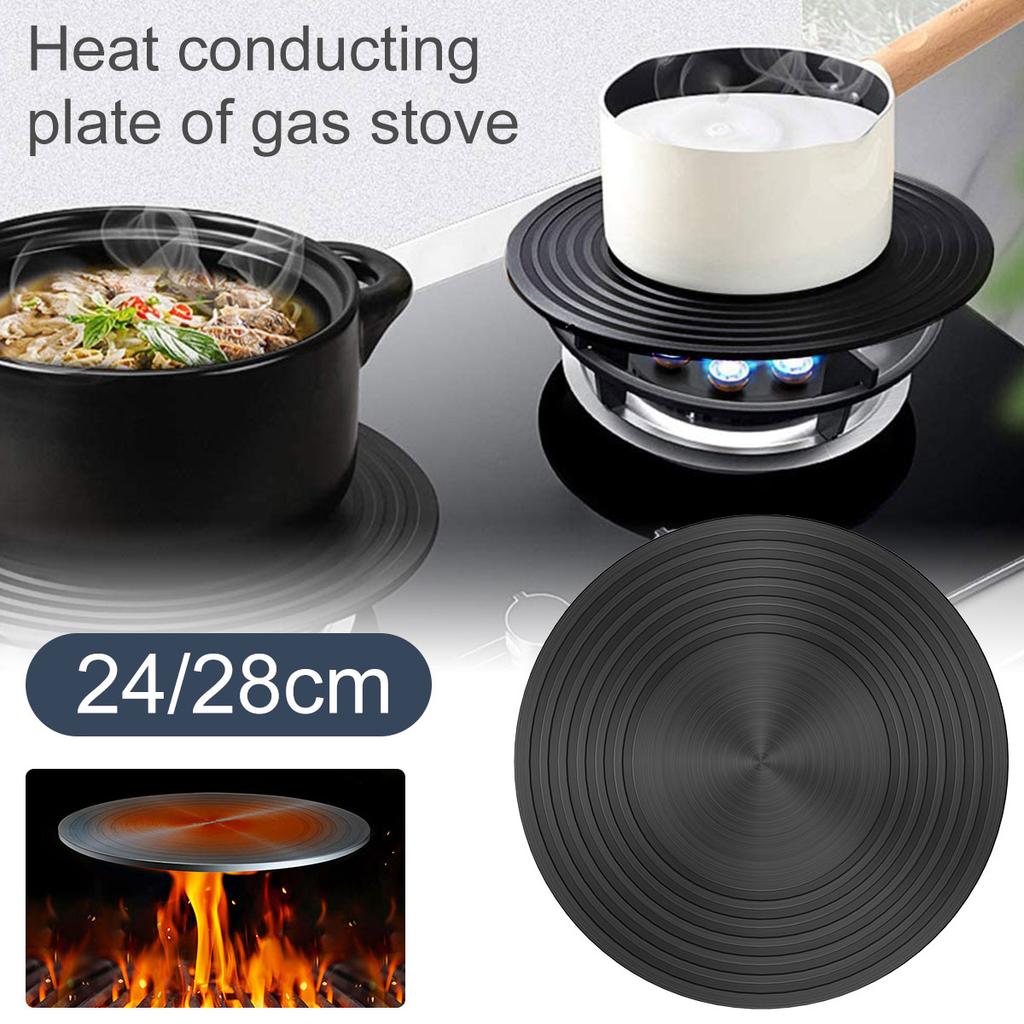 Heat Diffuser Plate Aluminum Alloy Food Defrosting Tray Kitchen Flame Guard Simmer Plate Double-Sided Non-Slip Induction