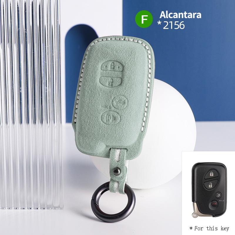 Suede Car Key Case Cover Key Caver FOR For Lexus LX470 GS450h IS350 SC430 LS460 ES350 4 Button Keychain Accessories