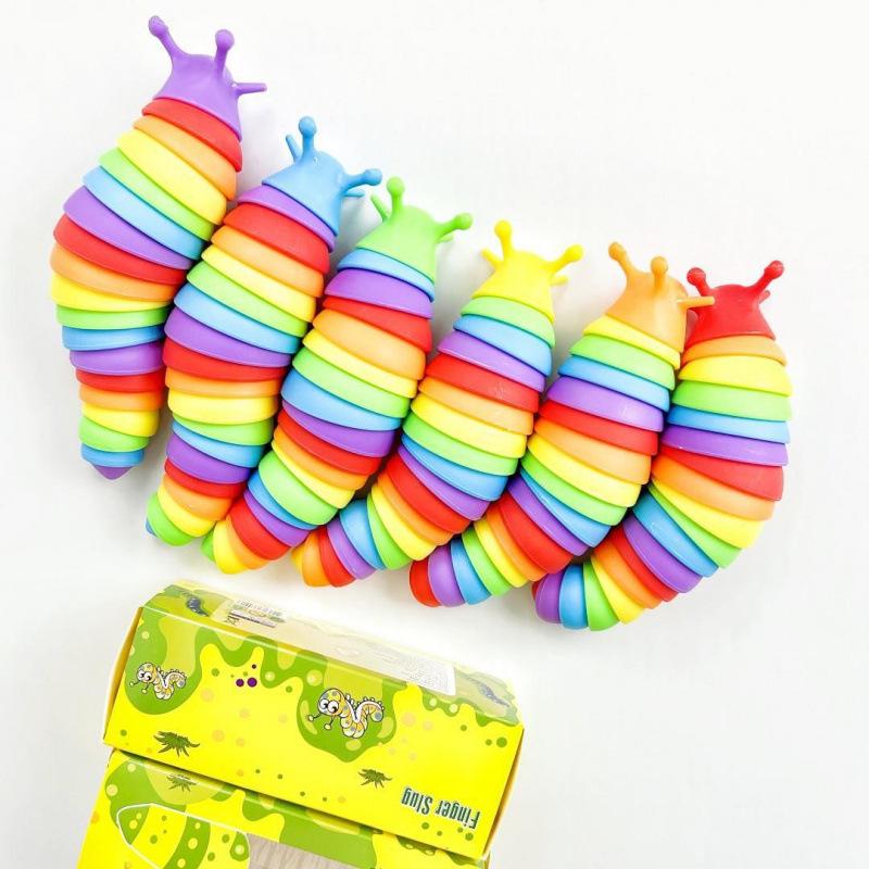 Cross-Border Rainbow Smile Face Stress Ball Toy for Kids