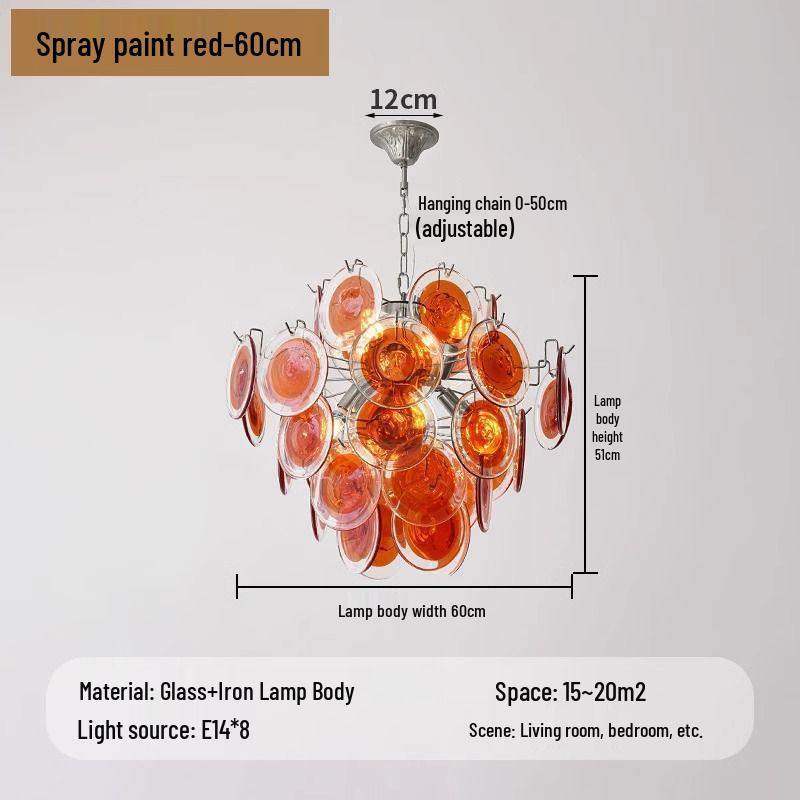 Elegant Vintage Ink Green Glass Chandelier for Living Room or Master Bedroom