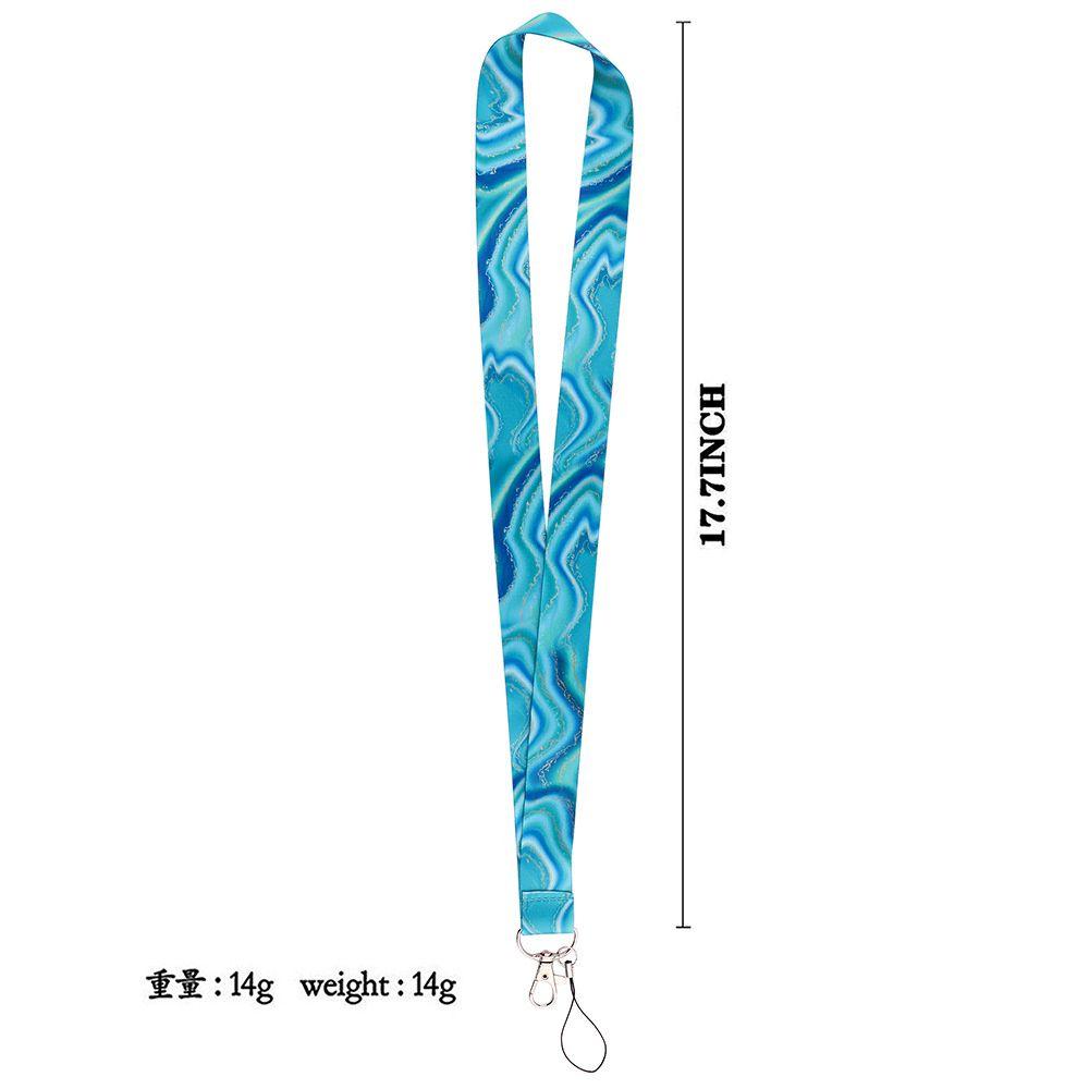 Phone Strap Webbings Ribbon Phone Hang Rope Marble Printing Lanyard Neck Straps Phone Lanyard
