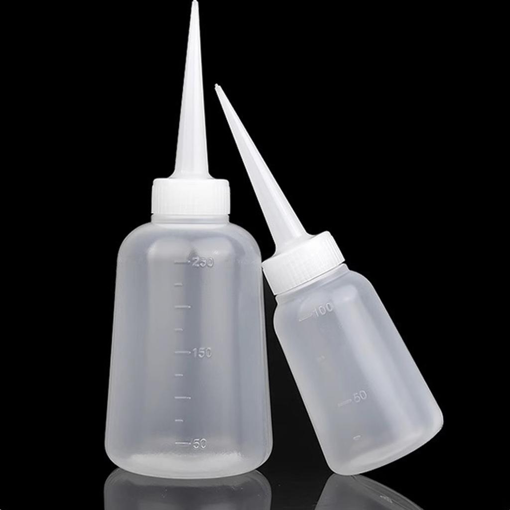 4Pieces Translucent Squeeze Bottles Multifunctional Wash Bottle DIY Supplies Ideal for Glue Oil and Laboratory Use