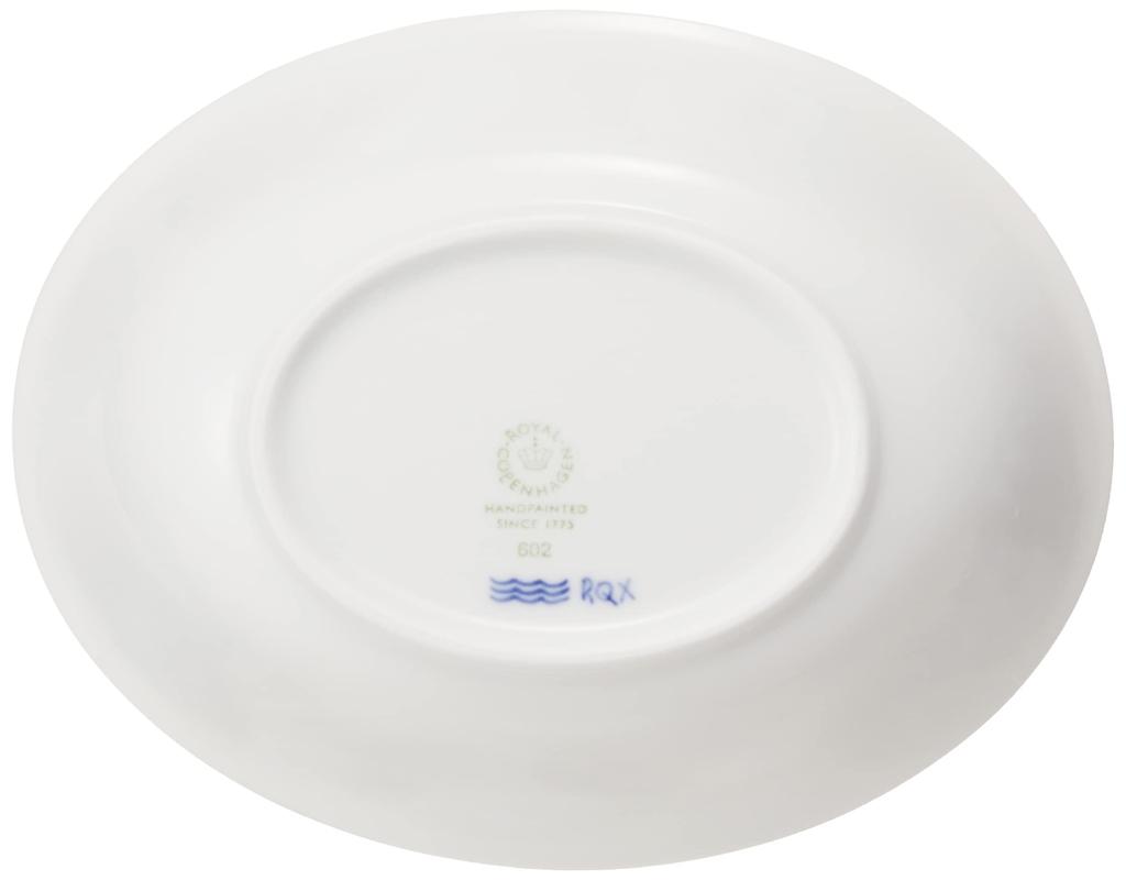 Imported Royal Copenhagen Blue Palmette Oval Bowl Pair 15cm Wedding Gift 1016952 [Regular Product]