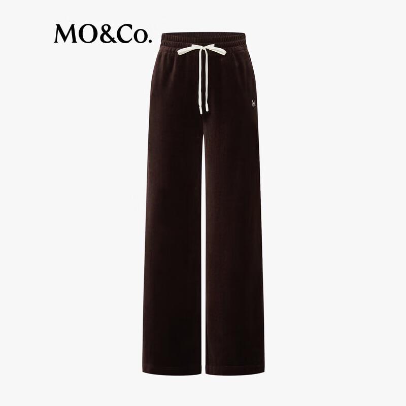 MO&Co. 2024 Autumn Loose Straight Cotton Pants