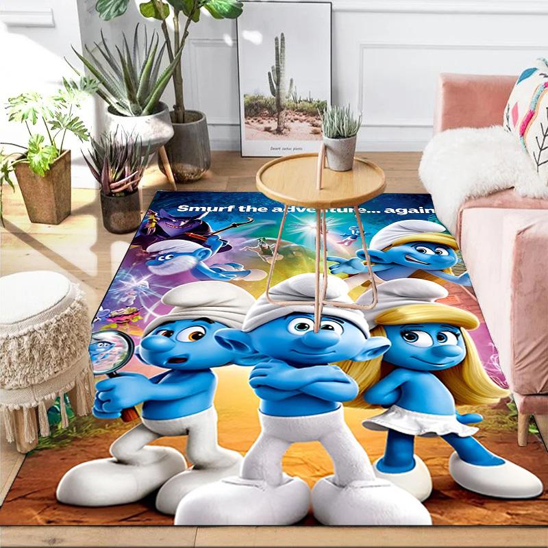 Smurfette's Adventure Area Rug Suitable for Indoor And Outdoor,Carpets for Kitchens, Homes, Offices, Living Rooms,Home Decor,Christmas Gift