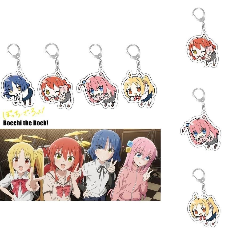Unique Cartoon Character Printed Acrylic Keychain With Bag Pendant Accessories