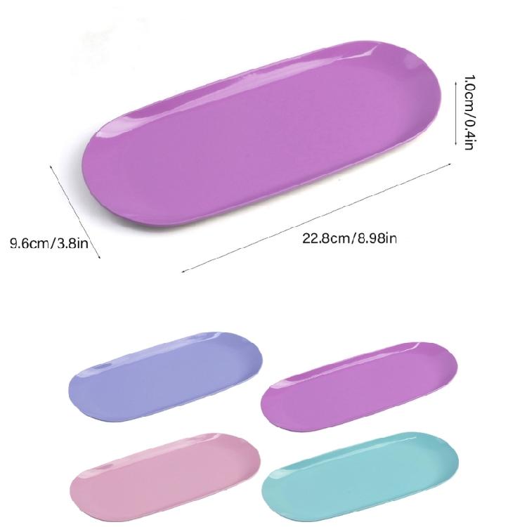 Stainless Steel Oval Storage Tray Jewelry Storage Dish Decorative Serving Tray Napkin Tray Plate Bathroom Tray