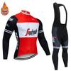 Fleece Thermal Sportswear, Bicycle Road Bike, Long-sleeved Overalls, Trousers, Cycling Equipment 2026 Winter Fleece Thermal Cycling Suit