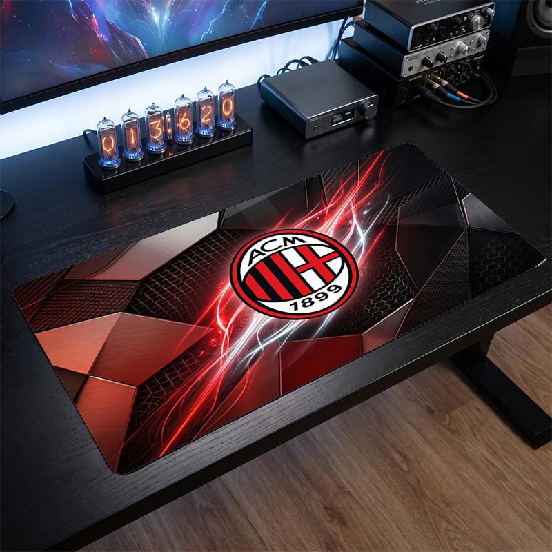 AC Milan Printed Large Mouse Pad, Non Slip Soft Rubber Gaming Desk Mat for Office Laptop Computer Decor