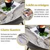 Tavolino da Caffè Rotondo con Diametro 70 cm Effetto Marmo Grigio (MDF) & Gambe in Metallo Nero. Design Minimalista, Ideale per Soggiorno e Spazi Piccoli.