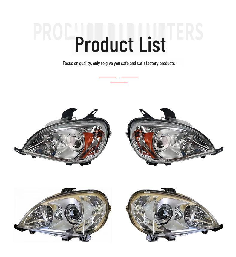 Compatible Front Headlight Lamp for Mercedes ML/GL Class W163 (1638204561/1638204661)