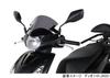 Kitaco Aero Visor (Smoke) – Compatible with Dio 110 (JK03-1200001~) & Lead 125 (JK12-1200001~) – Polycarbonate – 670-1454100