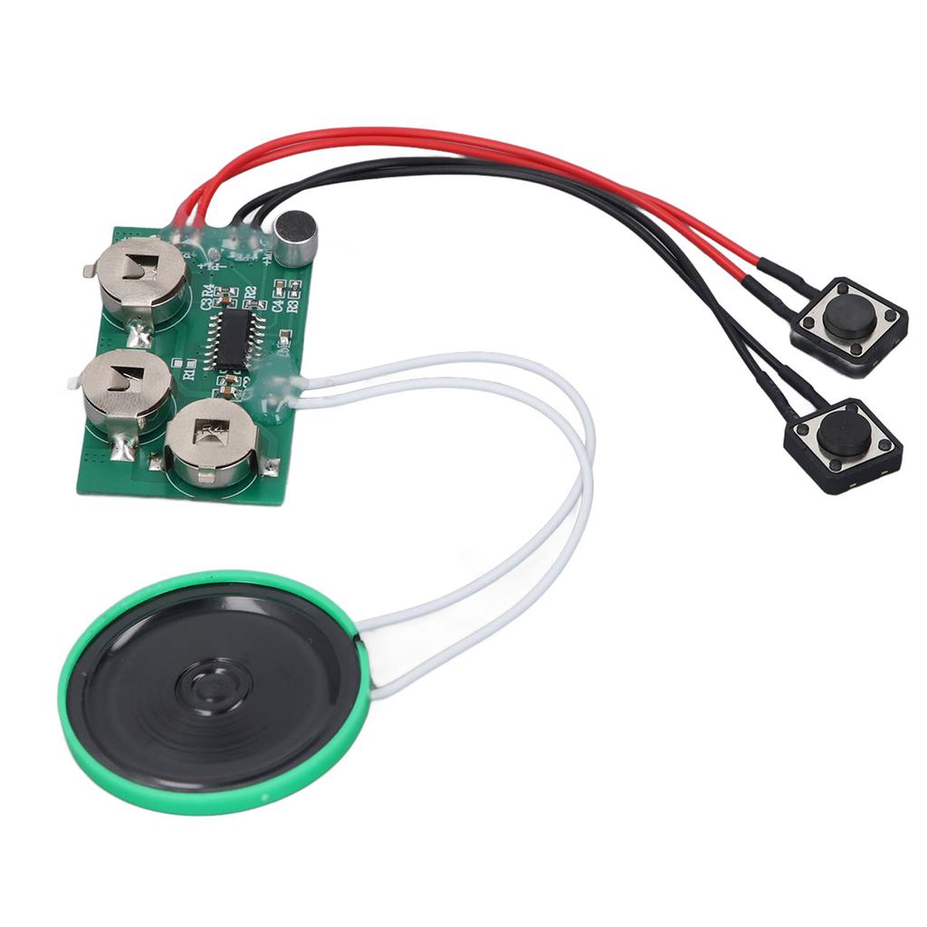 Voice Recording Module, 4 Minutes   Voice Recording Greeting Card Sound Recording Module, with 10cm Cable,   Play, for