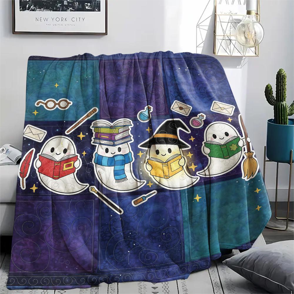 1 Stück Flanelldecke mit Cartoon-Druck, Hohe Qualität, Bequem für alle Jahreszeiten, Heimdekoration, Wärme und Komfort, Perfekt als Weihnachts- oder Geburtstagsgeschenk