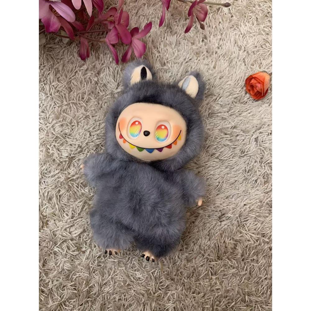 Three Generations of Baby Christmas Elk Trendy Vinyl Doll Plush Blind Box Doll Keychain