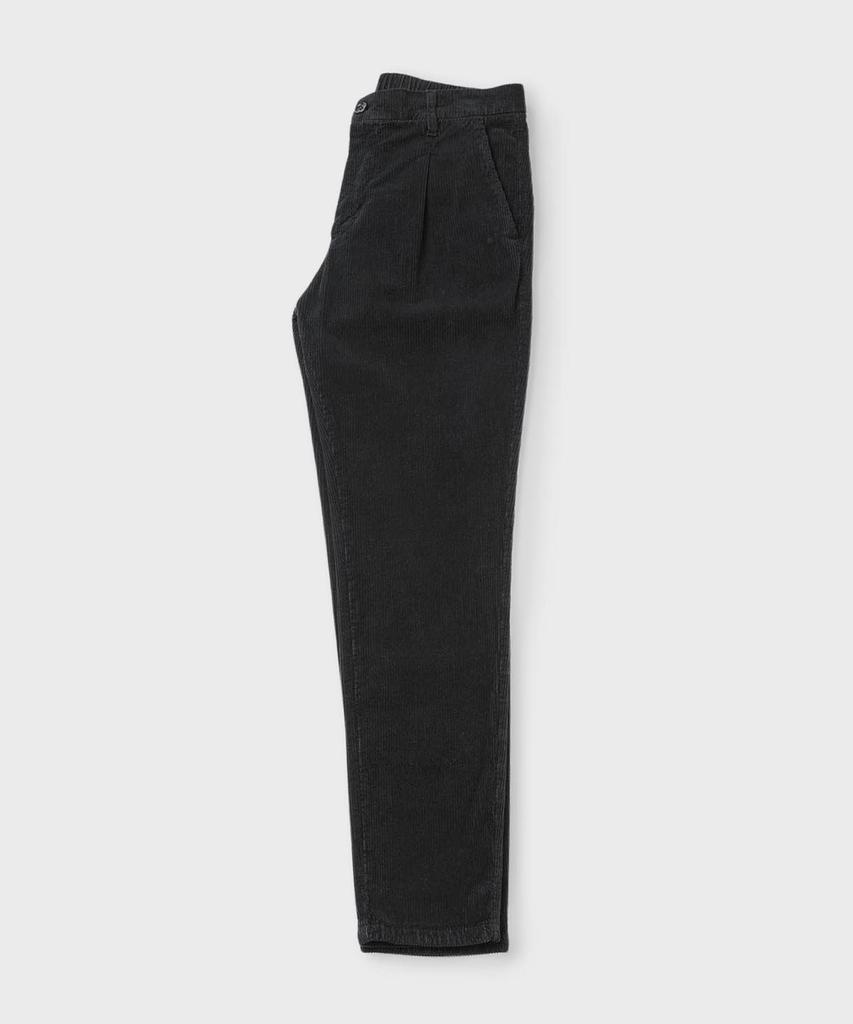 PANICALE Regular Fit Cotton Corduroy Pants [Black]