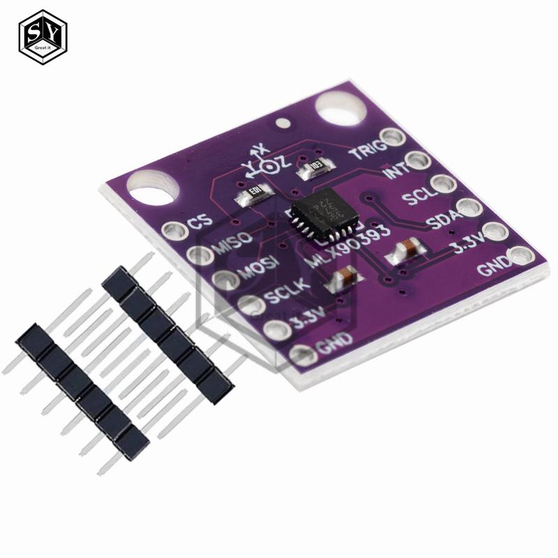 MLX90393 Three Digital Hall Sensor 3D Position of the Rotational Angular Displacement Sensor Board Contactless for Arduino