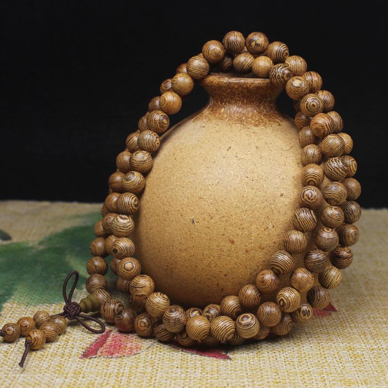 Rosewood Unisex Buddhist Prayer Beads Bracelet - Wood Ornaments Wenwan