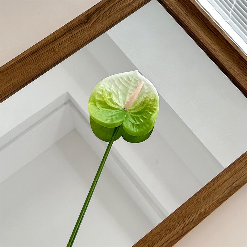 Fiore Artificiale Anthurium Rosso Flamingo Stampato in 3D per Matrimoni e Arredamento Casa