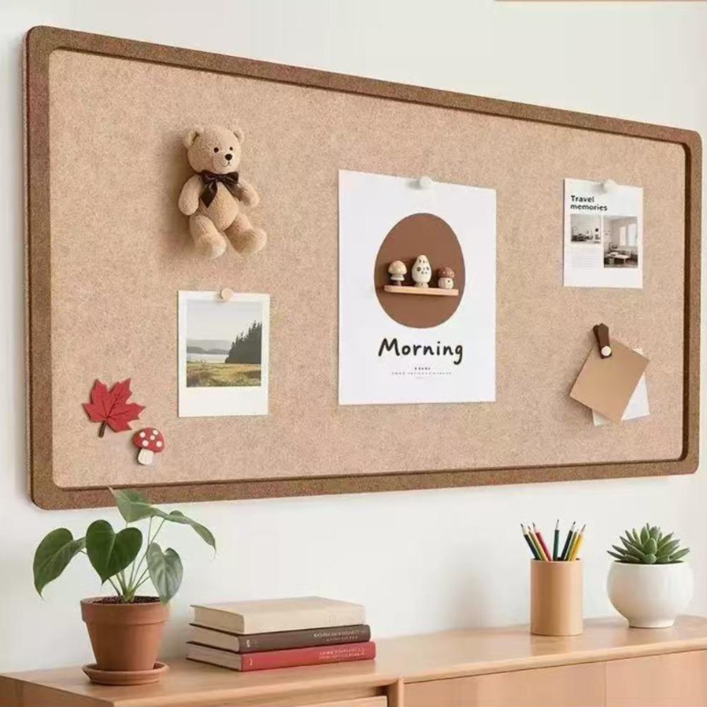 Wall Mounted Wall Memo Board Self Adhesive Decorative Pin Board New Felt Bulletin Board  Room Decor 30x60cm