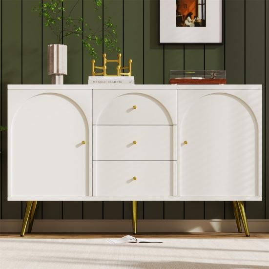 Schlafzimmertisch Metallbeine Schminktisch mit Schubladen Große Kapazität Ergonomischer Griff Make-up Schminktisch Einfach zu montieren Wohnmöbel