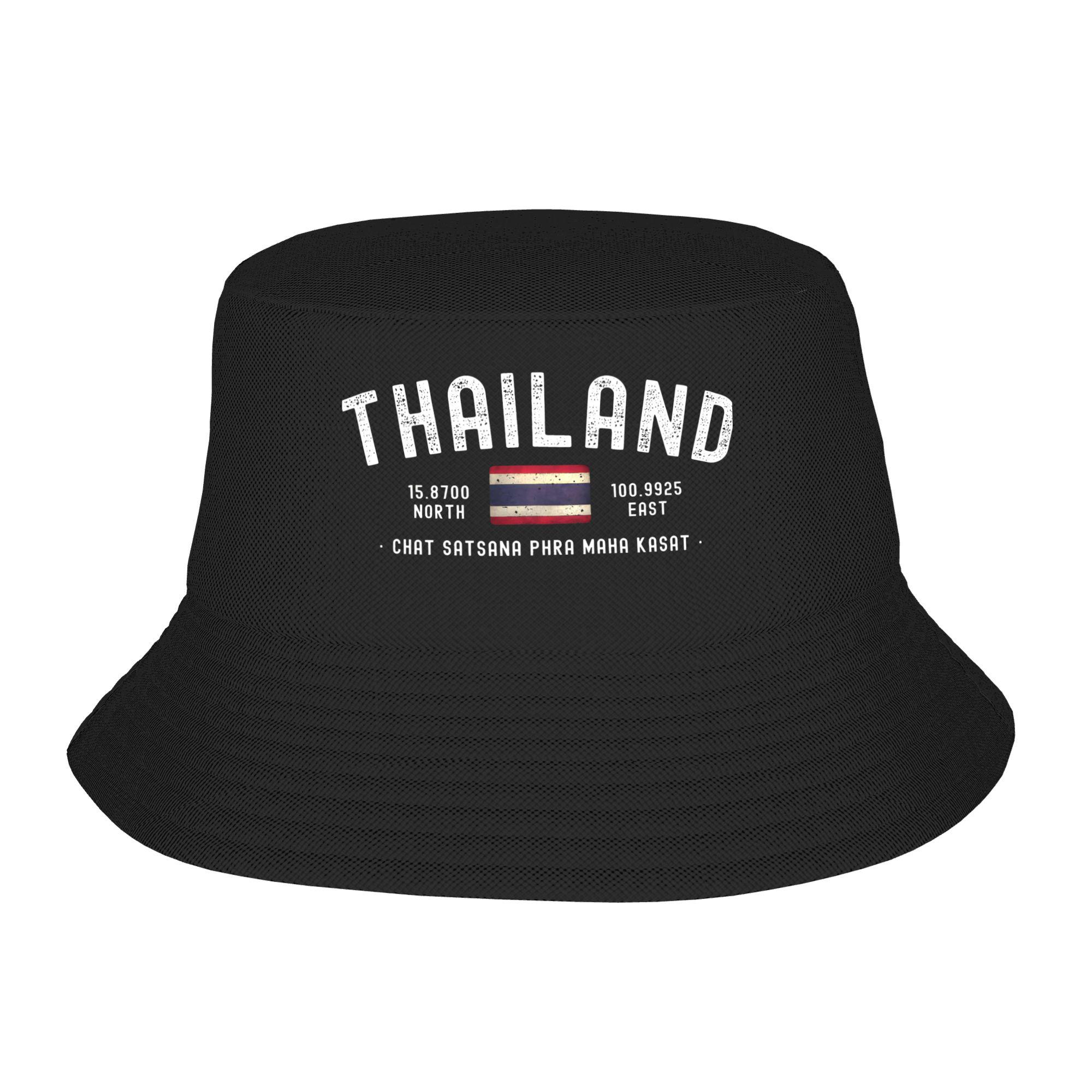 Yiran Dayang Hat Women's Vintage Thailand Bucket Hat Streetwear Fisherman Caps For Unisex Casual Vacation Visor Hats Foldable Pattern Cap Cm