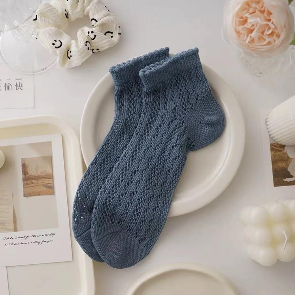 5 paia Calzini Estivi da donna sottili Calzini sportivi in rete deodoranti traspiranti calzini bassi Assorbenti Calzini alla moda ispirati al femminile Set