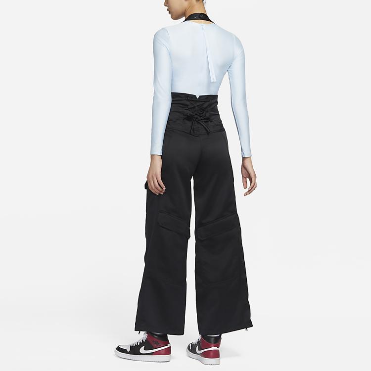 Jordan SS22 23 Engineered High-Waisted Multi-Pocket Casual Pants Women Pants Black DM5298-010