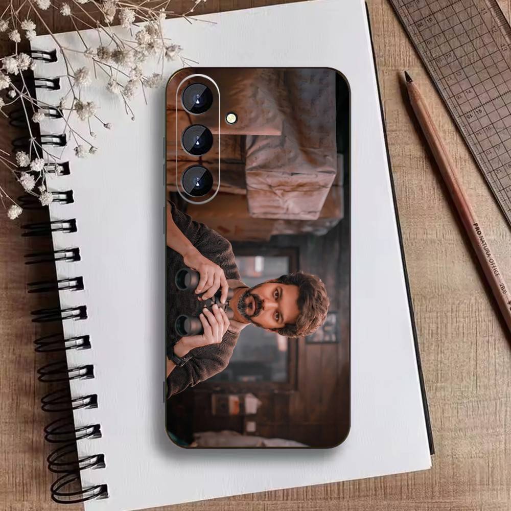 

O-ThalaPathy V-Vijay Actor Phone Case For Samsung Galaxy A73,21,22,32,71,53,52,51,80,5G Soft Black Cover Samsung a53 5g