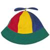 Regenbogen Windrad Propeller Eimerhut Breiter Rand Sonnenschutz Fischerhut Bequem Atmungsaktiv Bambus Libelle Hut