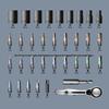 Multifunctional 34-in-1 Ratchet Screwdriver Set with S2 Steel High Hardness Bits