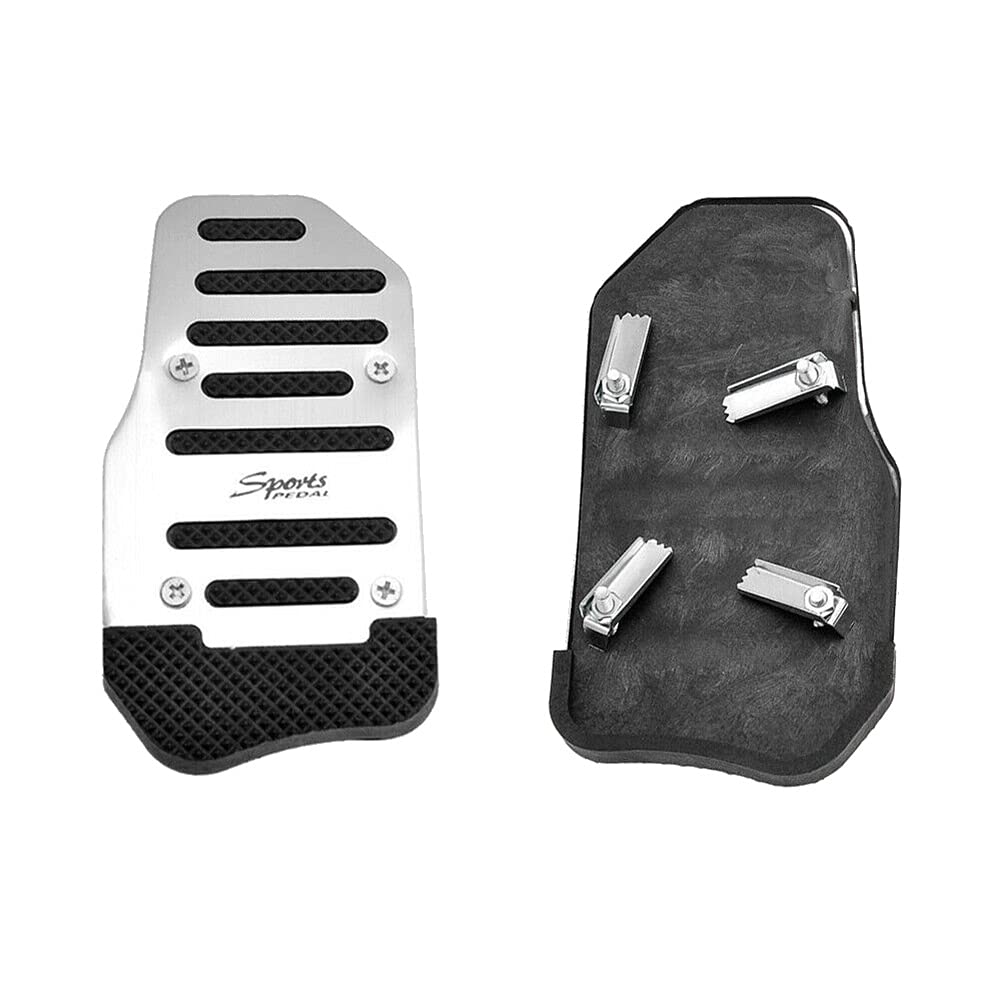 Andifany 2 Pcs Gas Axle Pedal and Brake Pedal Cover Foot Pad Non-slip, Universal Automatic Transmission Car