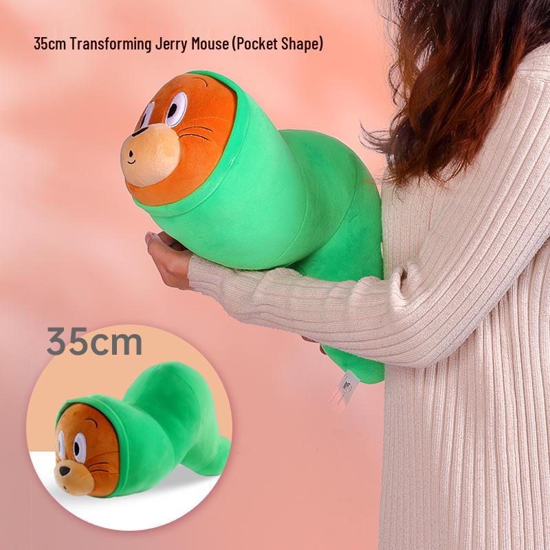 Tom and Jerry Pocket-Shaped Jerry Mouse Plush Doll - Cute Goofy Stuffed Toy Pendant