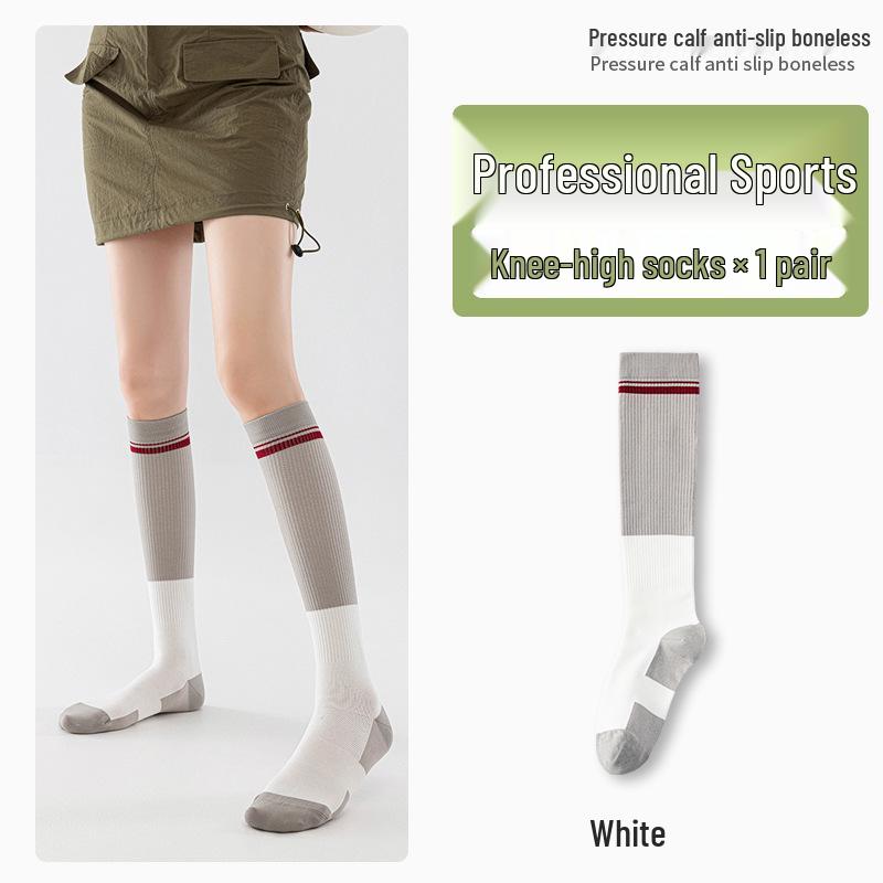 Women's Professional Compression Calf Socks for Cycling, Running, and Jump Rope - Autumn/Winter Slimming Fit