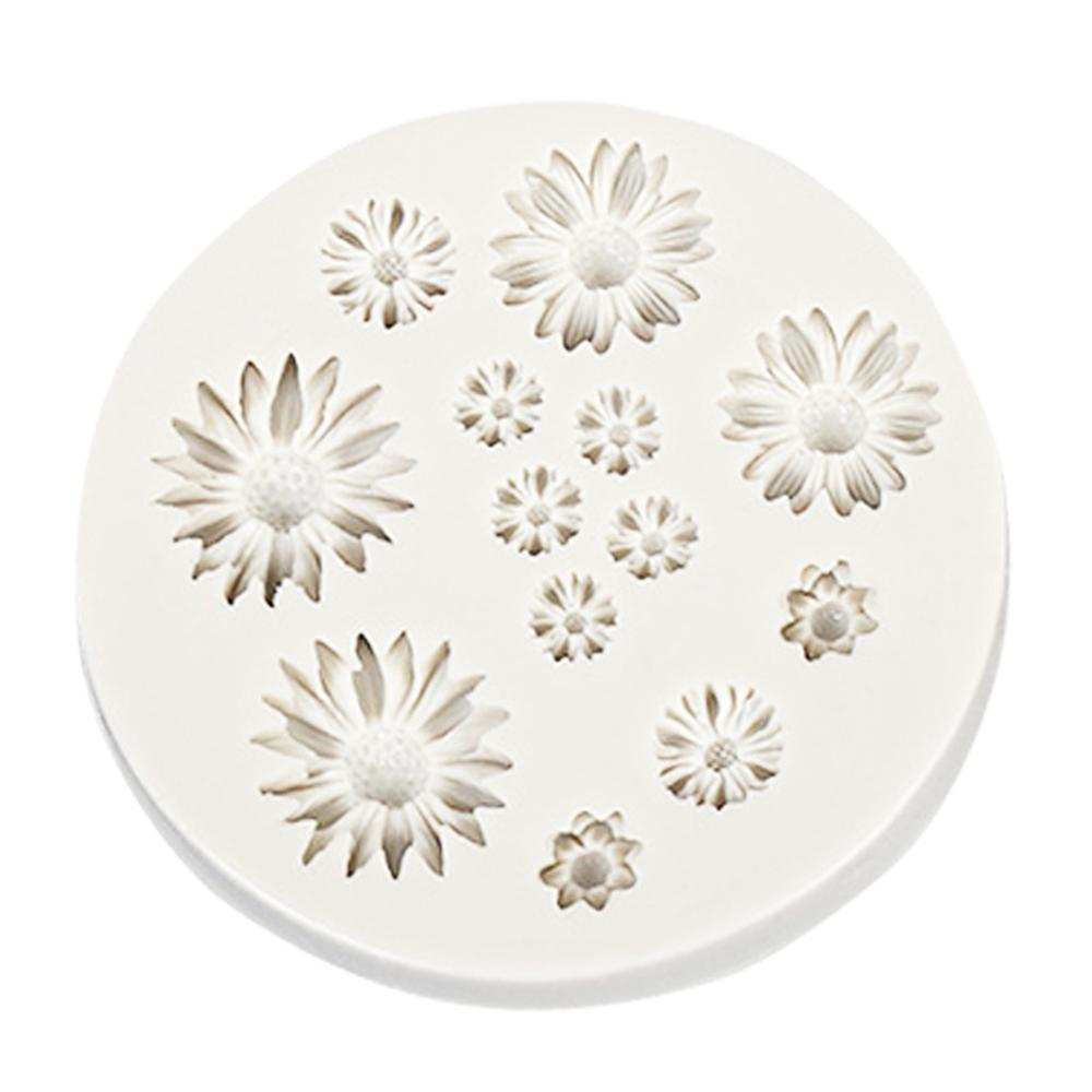 1PC Small Daisy Sun Flower Silicone Mold Fondant Chocolate Mold Aromatherapy Plaster Mold