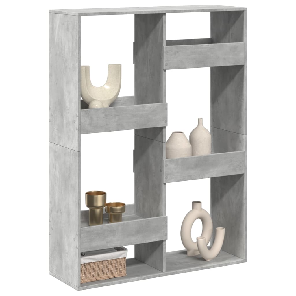 Room Divider Concrete Grey 100 x 33 x 135 cm Particleboard