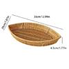 Snack Aufbewahrungsteller Praktische Brotschale Imitation Rattan Blattförmige Obstschale für den täglichen Gebrauch Küchenorganisatoren