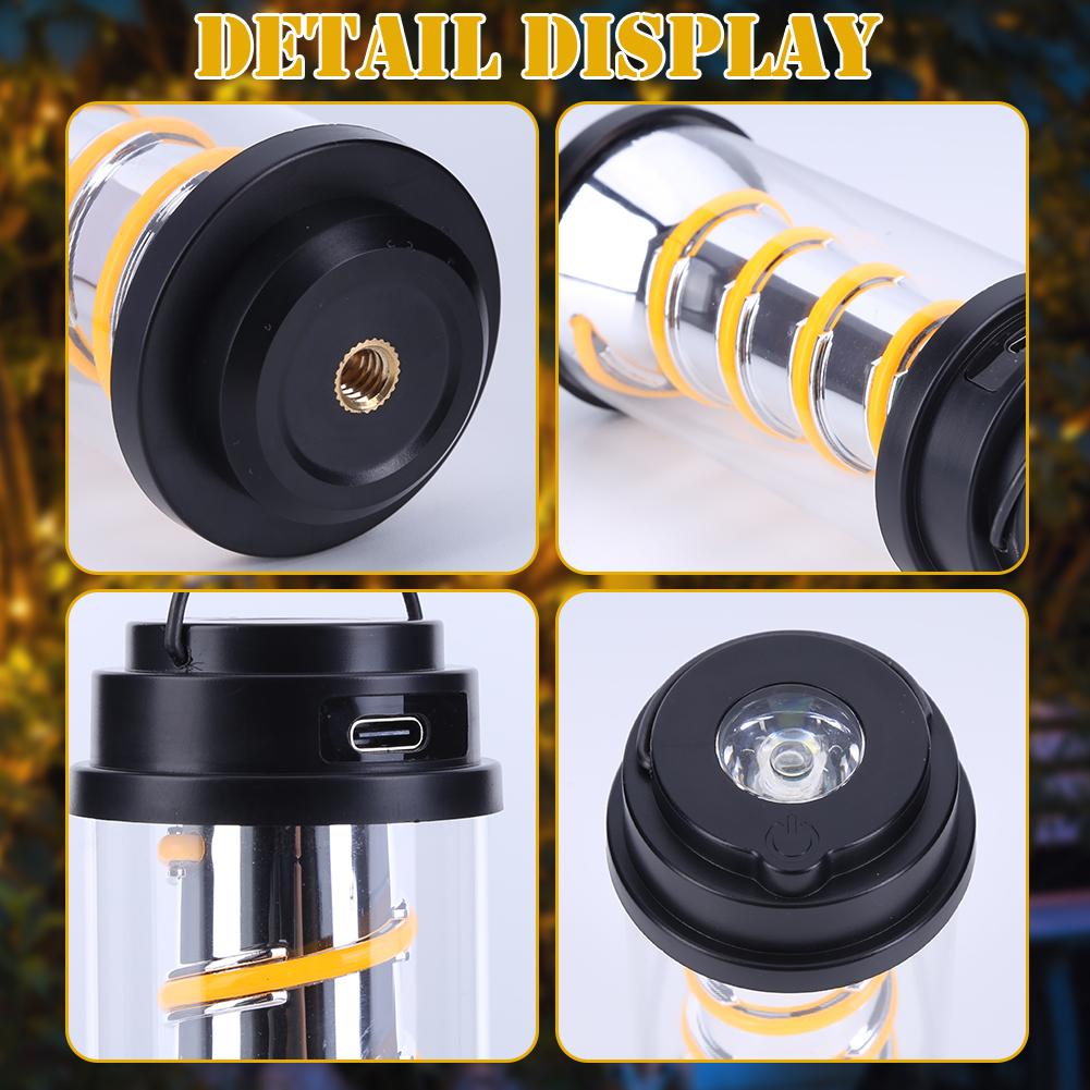 Garden Decoration Lamp Waterproof Multifunctional Camping Atmosphere Lamp 2835LED Energy-Efficient Telescopic for Outdoor Travel