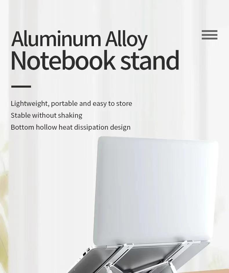 N3 Notebook Heat Dissipation Bracket Is Stable Aluminum Alloy Foldable And Portable Desktop With Adjustable Support Height