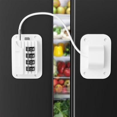 Refrigerator Freezer Door Lock with Password Adjustable Design No Tools Installation Easy To Set-up Child-Proof Fridge Door Lock