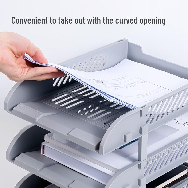 Deli 3-Tier Hollow File Organizer