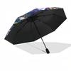 1pc Anime Characters Puzzle Umbrella: Automatic Opening & Closing, Foldable Design, Iron Frame, Outdoor Use, Gift for Fans, Travel, Daily Use, Festiva