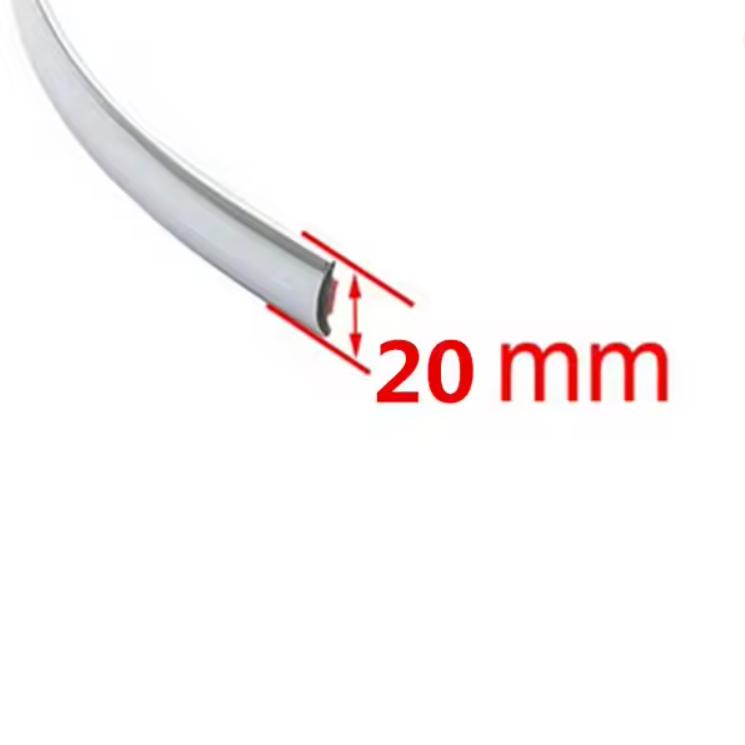 5M Car Chrome Styling Decoration Moulding Trim Strip Tape Auto DIY Body Bumper Protect Sticker 6mm 8mm 10mm 12mm 15mm 20mm 30mm
