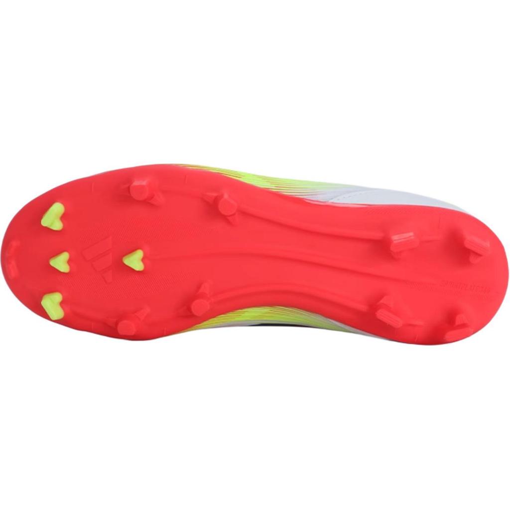 Adidas Adizero F50 League Laceless FG MG K Pure Victory Pack Barnesneakers Hvit Skyhvit Kjerne-Svart IE3743