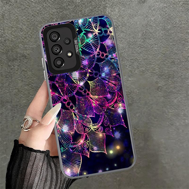 Mandala Sunflower Dreamy Style Shockproof Phone Case for Samsung A17 A16 A15 A14 A37 A57 A36 A56 A26 A35 A55 A25 A34 A54 A24 A13