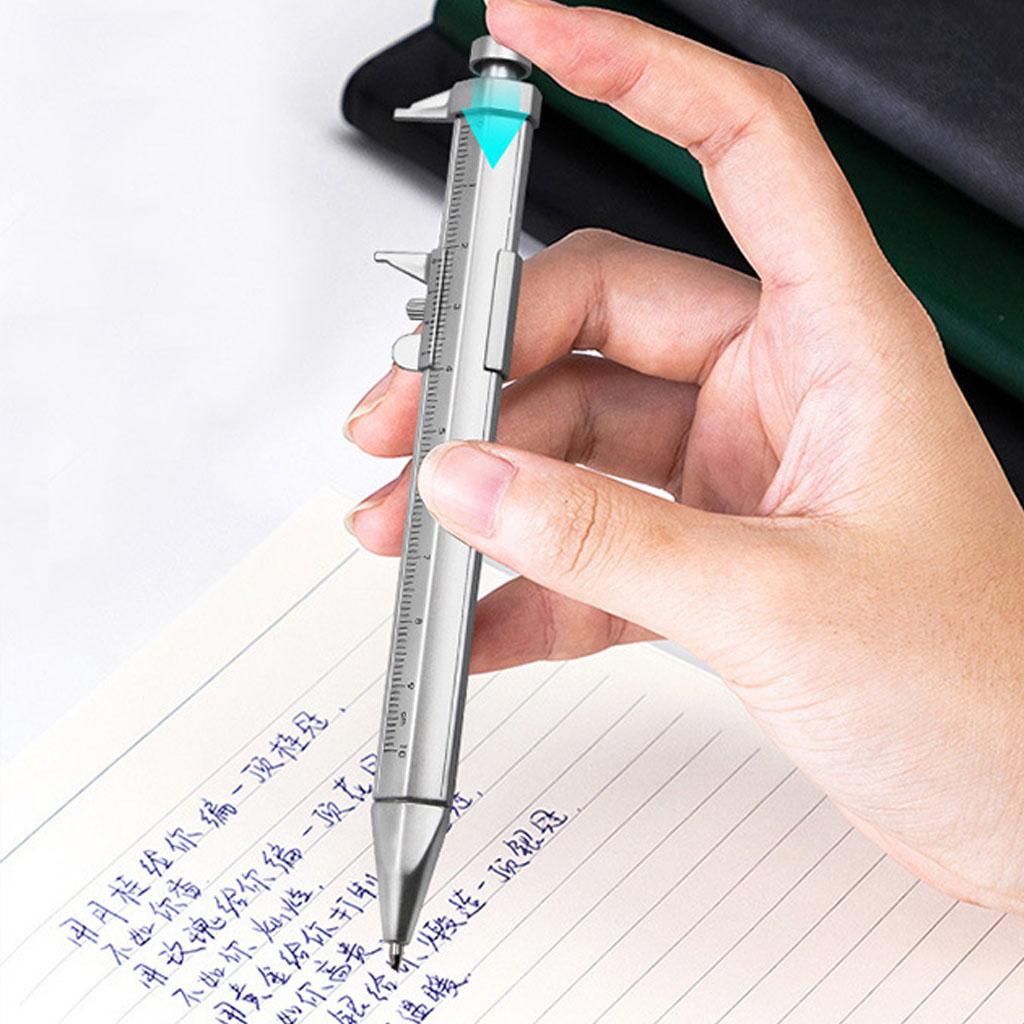 Vernier Caliper Multipurpose Gel Ink Pen Roller Ballpoint Pen Stationery Measure