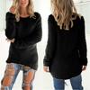 Womens Clothes Autumn and Winter Sweaters Casual Long Sleeve Sweaters Ladies O-neck Shirts Cotton Pullover Loose Sweaters