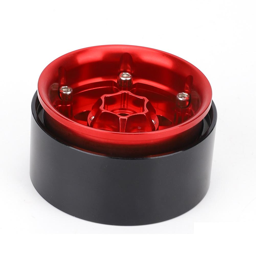 4Pcs 1:10 RC Crawler Car Metal Wheel Hub Car Tire Fit for Axial SCX10  SCX10II  90046
